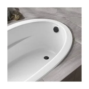 Artiwell Juego de molduras de bañera con punta negra mate_4