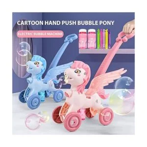 IGINOA Bubble Machine Blower Blaster Lawn Mower Maker Pink_6