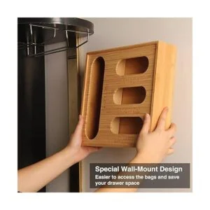 Ziplock Organizador de bolsas para cajón soporte para_6