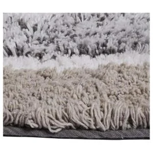 Alpine Stripe Juego de 2 alfombras de baño de color gris_3