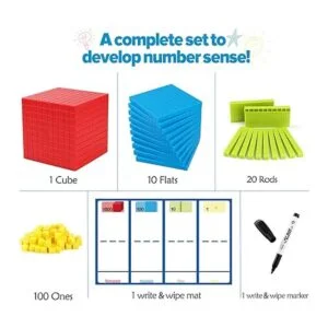 Torlam 131 piezas base diez bloques para matemáticas_6