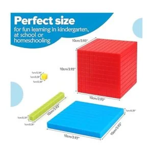 Torlam 131 piezas base diez bloques para matemáticas_4