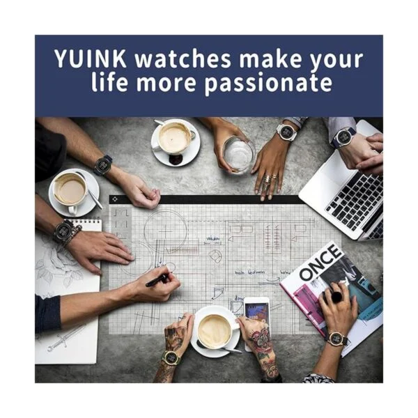 YUINK Mens Watch UltraThin Digital Sports Watch Waterproof_6