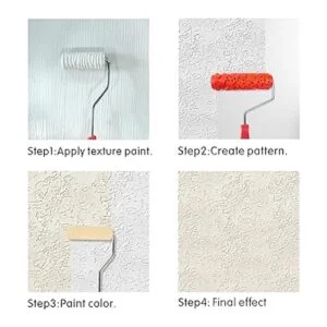 Rodillo de pintura con patrón de 7 pulgadas para_4