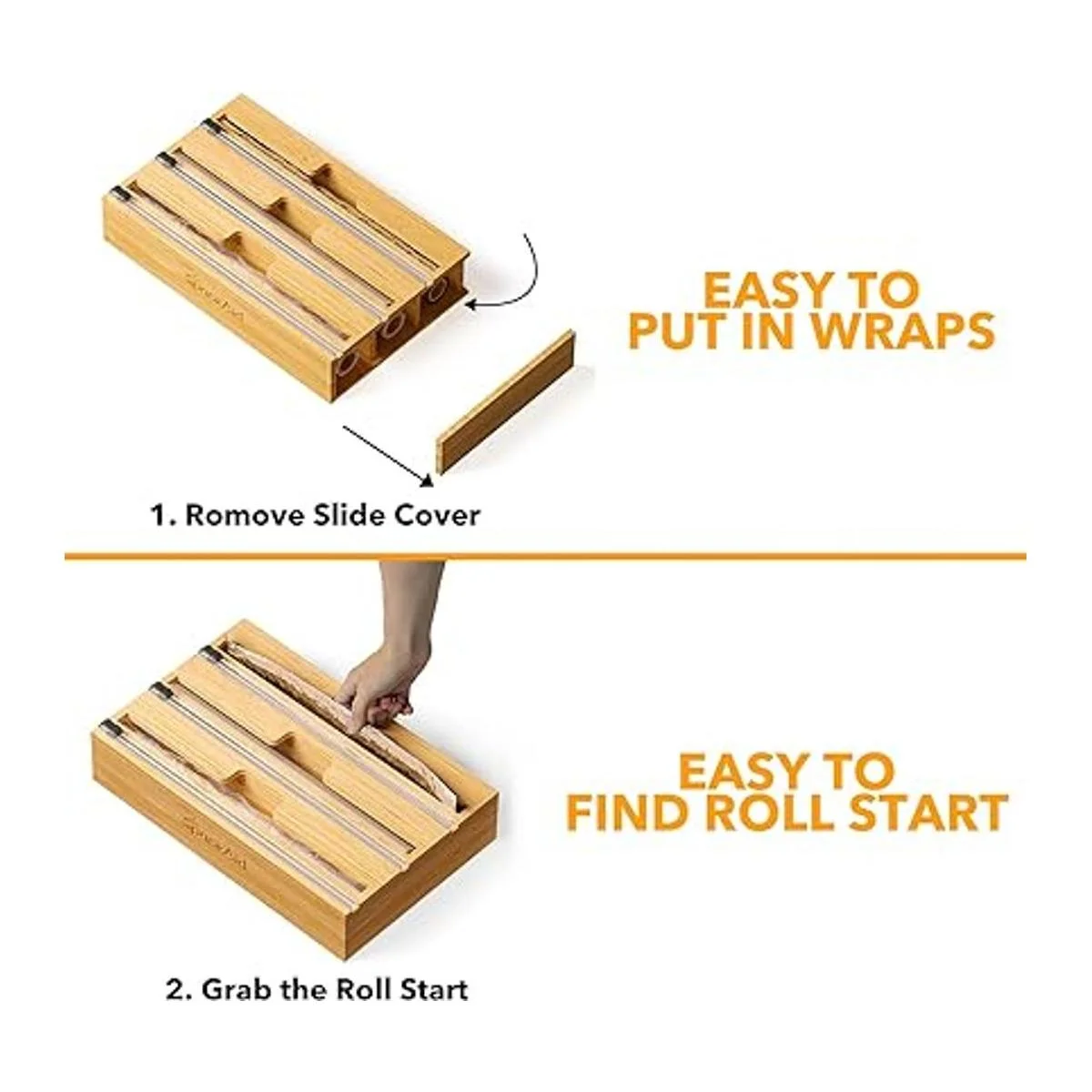 SpaceAid WrapNeat Organizador 3 en 1 con cortador y_6