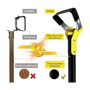 SANDEGOO Herramienta de azada de jardín herramientas de_3