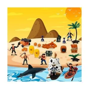 ArtCreativity Juego de figura de acción pirata juego de_4