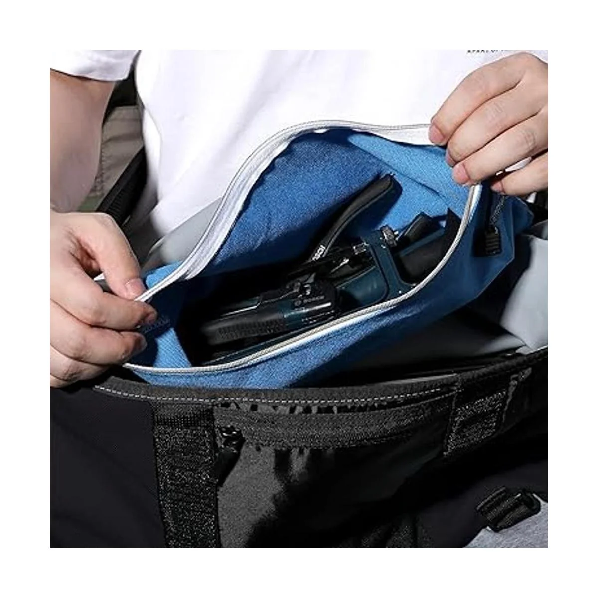 Bolsas de lona con cremallera metálica para herramientas_7