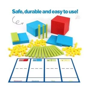 Torlam 131 piezas base diez bloques para matemáticas_5