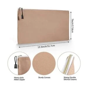 Bolsas de lona con cremallera metálica para herramientas_2