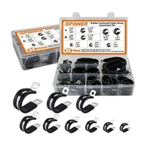 ISPINNER Juego de 80 abrazaderas de cable surtidas 304_1