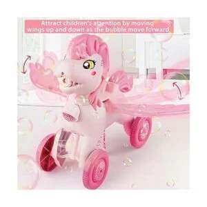 IGINOA Bubble Machine Blower Blaster Lawn Mower Maker Pink_3