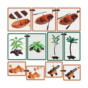 ArtCreativity Juego de figura de acción pirata juego de_5