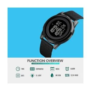 YUINK Mens Watch UltraThin Digital Sports Watch Waterproof_2