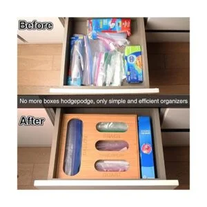 Ziplock Organizador de bolsas para cajón soporte para_2