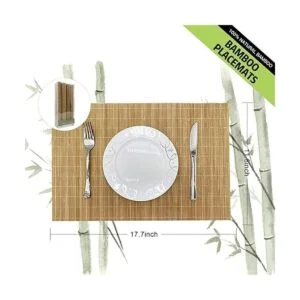 ANDSTAR Juego de 8 manteles individuales de bambú estilo_2