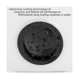 Artiwell Juego de molduras de bañera con punta negra mate_3