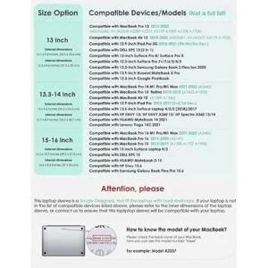 HYZUO Funda para laptop de 13.3 a 14 pulgadas con función_2