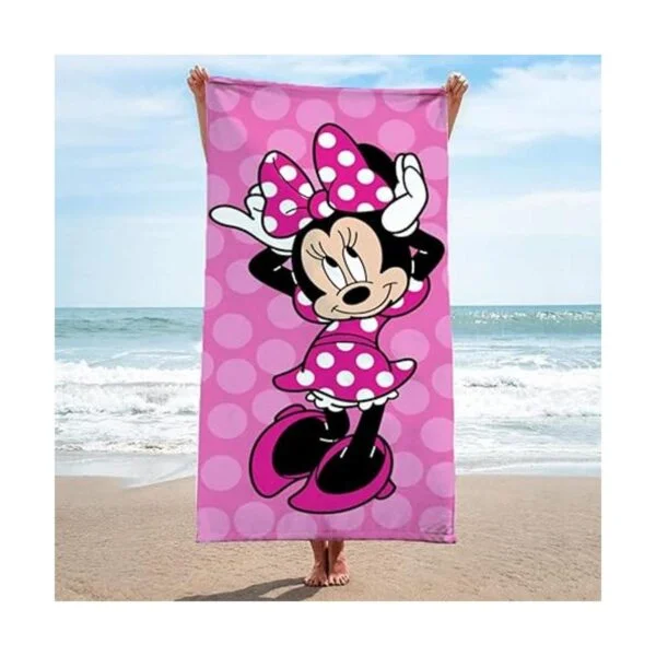 Jay Franco Disney Minnie Mouse Toalla de baño alegre_3