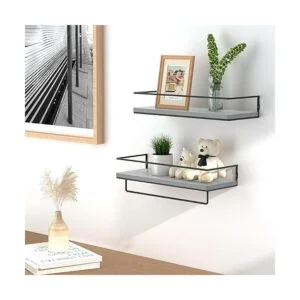 ZGO Juego de 2 estantes flotantes para pared estantes de_3