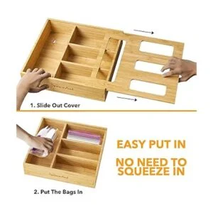 SpaceAid Ziplock Organizador de almacenamiento para cajón_4