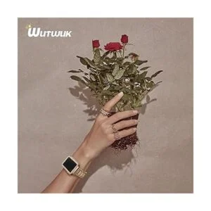 Wutwuk Compatible con Apple Watch Band de 1.496 in con_2