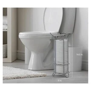 BROOKSTONE Soporte de papel higiénico cromado_4