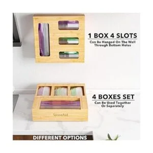 SpaceAid Ziplock Organizador de almacenamiento para cajón_6