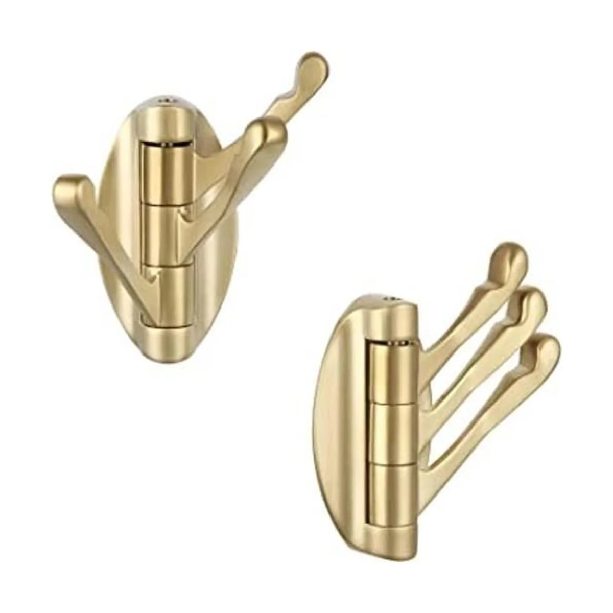 Gancho giratorio para toallas de color dorado cepillado 2_1