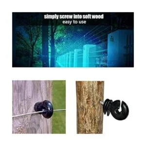 Sedmoon 100 unidades aisladores eléctricos para valla_4