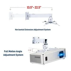 Homcine Soporte universal para proyector de techo o_2