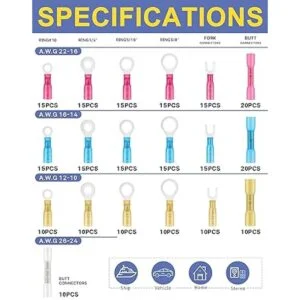 haisstronica 260 conectores de alambre termorretráctiles_2