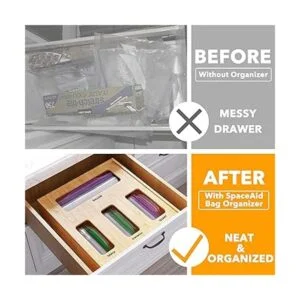 SpaceAid Ziplock Organizador de almacenamiento para cajón_2