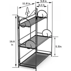 YIUKEA Organizador de baño para encimera organizador de_6