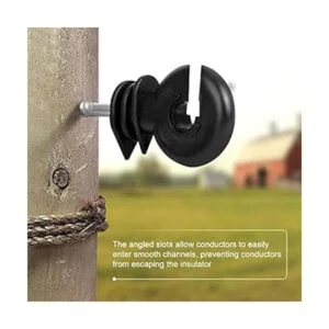 Sedmoon 100 unidades aisladores eléctricos para valla_5
