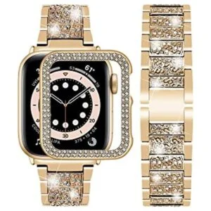 Wutwuk Compatible con Apple Watch Band de 1.496 in con_1