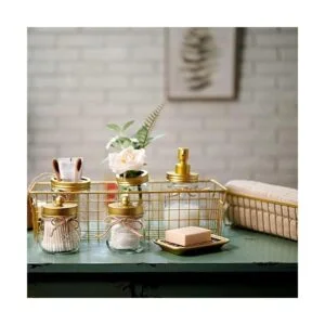 Juego de accesorios de baño de tarros Mason de alta_4