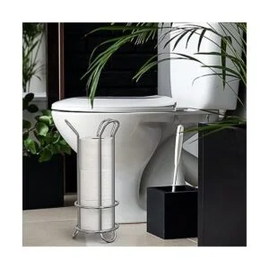 BROOKSTONE Soporte de papel higiénico cromado_3