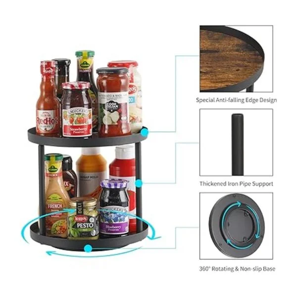 Giikin Organizador Lazy Susan de 2 niveles organizador_5