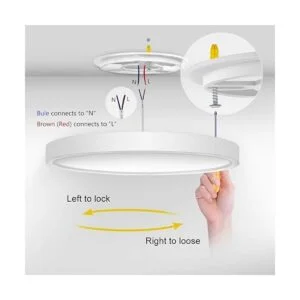 Paquete de 2 lámparas LED de techo empotradas de 12_4