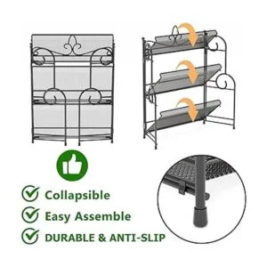 YIUKEA Organizador de baño para encimera organizador de_5