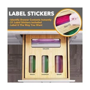 SpaceAid Ziplock Organizador de almacenamiento para cajón_3