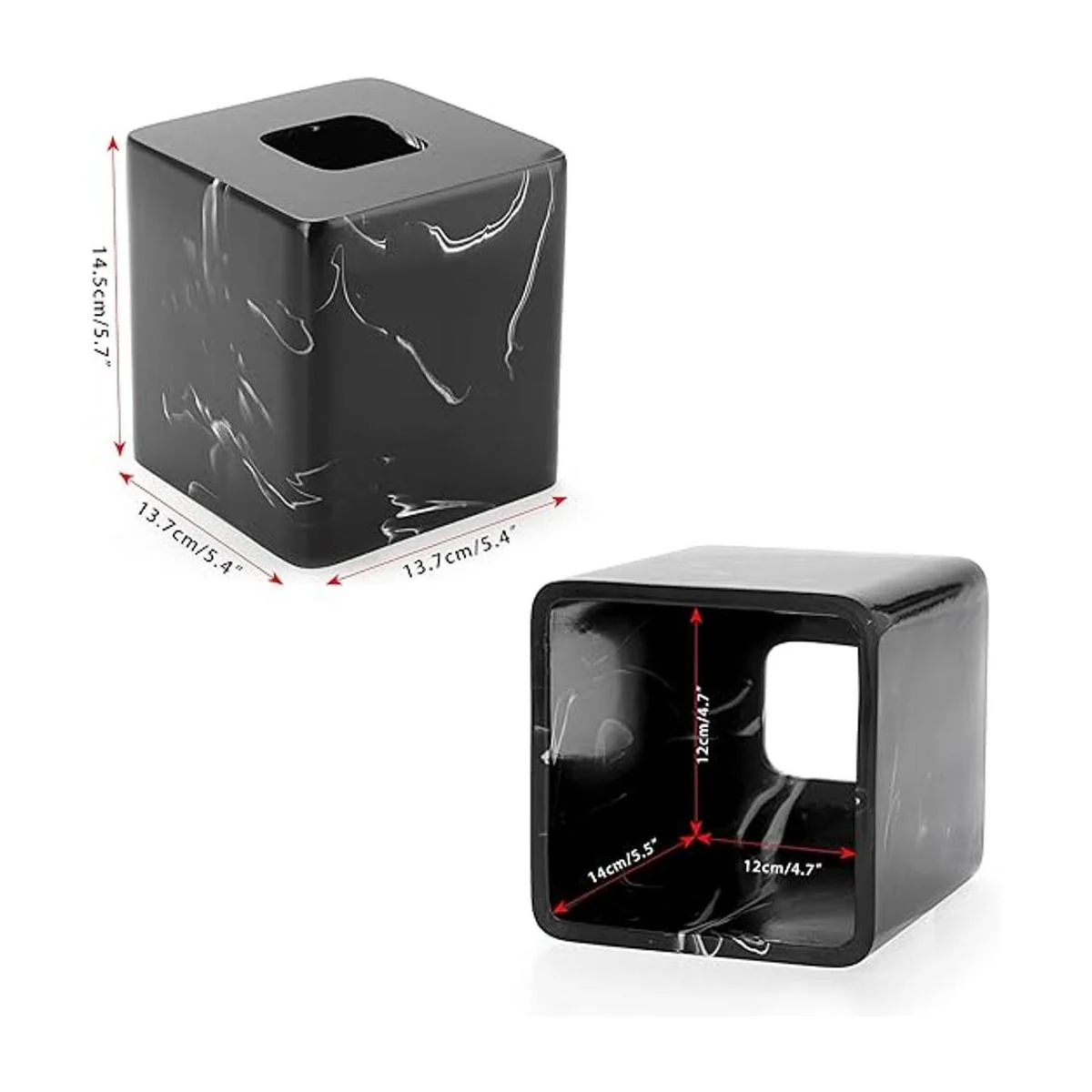 Sumnacon Funda cuadrada de resina para caja de pañuelos_3