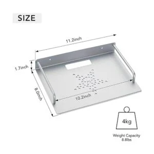 Juego de 2 estantes de pared pequeños estante flotante_2