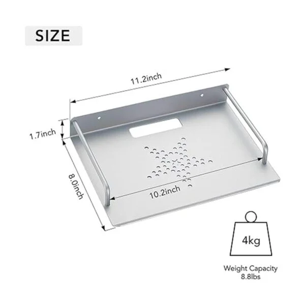 Juego de 2 estantes de pared pequeños estante flotante_2