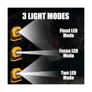 Luz de trabajo LED recargable luces magnéticas COB_3