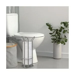 BROOKSTONE Soporte de papel higiénico cromado_6