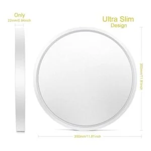 Paquete de 2 lámparas LED de techo empotradas de 12_5