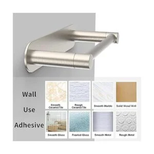 WZRUA Soporte adhesivo para papel higiénico de níquel_6