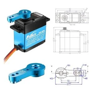 FEETECH Servo motor de 77.2 lbs 7.4 V de alto voltaje_2